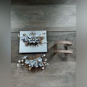 Hair Accessory plus bracelet.